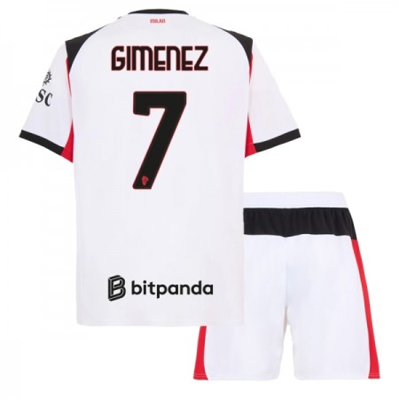 Dječji Nogometni Dres AC Milan Gimenez 7 Gostujući 2025-26